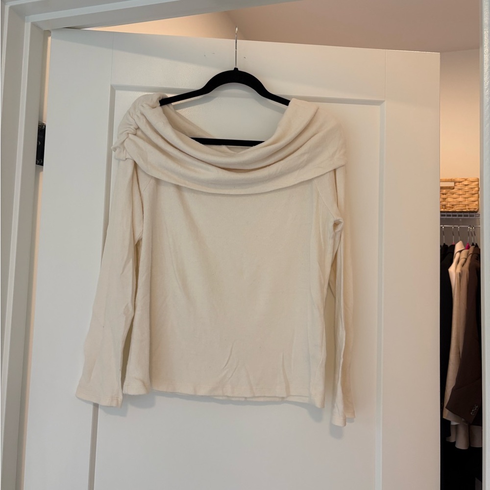 Reformation Off- Shoulder Knit Top